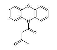 1-(10H-phenothiazin-10-yl)butane-1,3-dione Structure