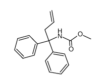 methyl (1,1-diphenylbut-3-en-1-yl)carbamate结构式