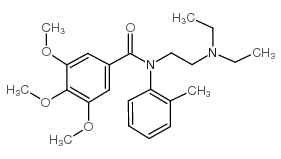 3,4,5-Trimethoxy-N-(o-tolyl)-N-(2-diethylaminoethyl)benzamide Structure