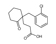 3-[1-[(2-chlorophenyl)methyl]-2-oxo-cyclohexyl]propanoic acid结构式