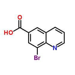 8-Bromo-6-quinolinecarboxylic acid结构式