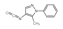 4-ISOCYANATO-5-METHYL-1-PHENYL-1H-PYRAZOLE Structure