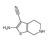 2-amino-4,5,6,7-tetrahydrothieno[2,3-c]pyridine-3-carbonitrile structure