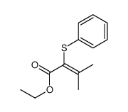 ethyl 3-methyl-2-phenylsulfanylbut-2-enoate结构式