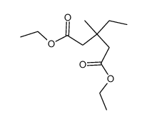 3-ethyl-3-methyl-pentanedioic acid diethyl ester Structure