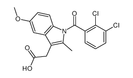 2-[1-(2,3-dichlorobenzoyl)-5-methoxy-2-methylindol-3-yl]acetic acid结构式