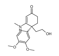 (S)-1-(2-hydroxyethyl)-3',4'-dimethoxy-6-(methylamino)-2,3-dihydro-[1,1'-biphenyl]-4(1H)-one Structure