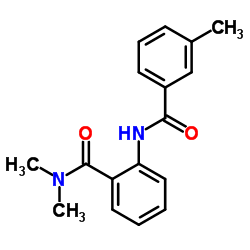 N,N-Dimethyl-2-[(3-methylbenzoyl)amino]benzamide结构式