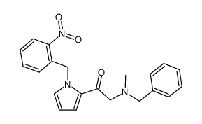 [[(benzyl)(methyl)amino]methyl]-1-(o-nitrobenzyl)-2-pyrryl ketone结构式