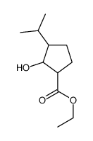 ethyl 2-hydroxy-3-propan-2-ylcyclopentane-1-carboxylate Structure