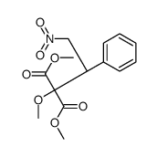 dimethyl 2-methoxy-2-[(1R)-2-nitro-1-phenylethyl]propanedioate Structure