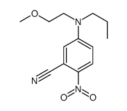 5-[2-methoxyethyl(propyl)amino]-2-nitrobenzonitrile结构式