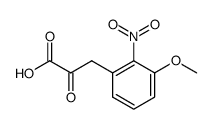 2-nitro-3-methoxy-α-(oxo)benzenoacetic acid Structure