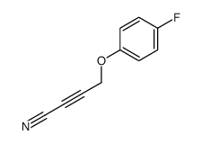 4-(4-fluorophenoxy)but-2-ynenitrile Structure