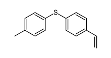 1-ethenyl-4-(4-methylphenyl)sulfanylbenzene结构式