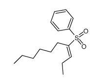 (E)-4-benzenesulfonyl-3-decene Structure