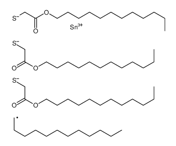 dodecyl 4-dodecyl-4-[[2-(dodecyloxy)-2-oxoethyl]thio]-7-oxo-8-oxa-3,5-dithia-4-stannaicosanoate结构式