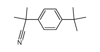 2-(4-tert-butyl-phenyl)-2-methyl-propionitrile Structure