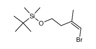 Z-4-bromo-3-methyl-3-buten-1-yl-tert-butyldimethylsilyl ether结构式