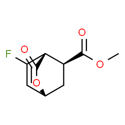 2-Oxabicyclo[2.2.2]oct-7-ene-5-carboxylicacid,8-fluoro-3-oxo-,methylester,(1R,4R,5S)-rel-(9CI) structure