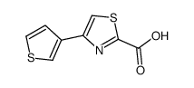 4-(3-噻吩)-2-噻唑羧酸结构式