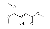 methyl 3-amino-4,4-dimethoxybut-2-enoate结构式