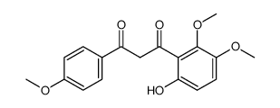 1-(6-hydroxy-2,3-dimethoxy-phenyl)-3-(4-methoxy-phenyl)-propane-1,3-dione Structure