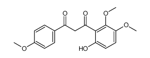 1-(6-hydroxy-2,3-dimethoxy-phenyl)-3-(4-methoxy-phenyl)-propane-1,3-dione结构式