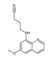 4-(6-methoxyquinolin-8-ylamino)butanenitrile Structure