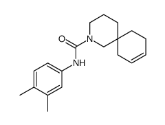 N-(3,4-dimethylphenyl)-2-azaspiro[5.5]undec-9-ene-2-carboxamide结构式