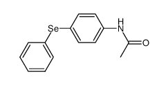 4-acetamidophenyl phenyl selenide Structure