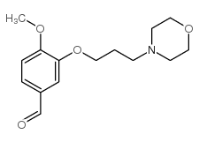 4-Methoxy-3-[3-(4-morpholinyl)propoxy]benzaldehyde structure