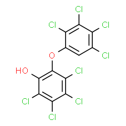 2,3,4,5-Tetrachloro-6-(2,3,4,5-tetrachlorophenoxy)phenol Structure