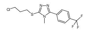 3-[(3-chloropropyl)thio]-4-methyl-5-[4-(trifluoromethyl)phenyl]-4H-1,2,4-triazole Structure