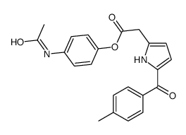 (4-acetamidophenyl) 2-[5-(4-methylbenzoyl)-1H-pyrrol-2-yl]acetate结构式