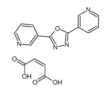 but-2-enedioic acid,2,5-dipyridin-3-yl-1,3,4-oxadiazole结构式