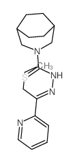 3-Azabicyclo[3.2.2]nonane-3-carbothioic acid, [1-(2-pyridinyl)butylidene]hydrazide结构式