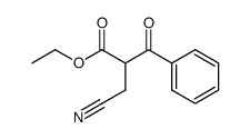 ethyl 2-(cyanomethyl)-3-oxo-3-phenylpropanoate结构式