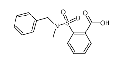 2-(benzyl-methyl-sulfamoyl)-benzoic acid结构式