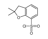 2,2-dimethyl-3H-1-benzofuran-7-sulfonyl chloride结构式