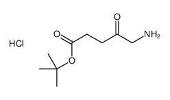 tert-butyl 5-amino-4-oxopentanoate,hydrochloride结构式