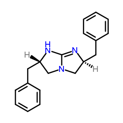 (2S,6S)-2,6-dibenzyl-2,3,5,6-tetrahydro-1H-imidazo[1,2-a]imidazole Structure