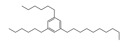 1-decyl-3,5-dihexylbenzene Structure
