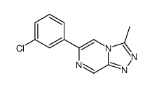 6-(3-chlorophenyl)-3-methyl-[1,2,4]triazolo[4,3-a]pyrazine结构式