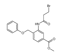 methyl 3-(3-bromopropanamido)-4-(phenoxymethyl)benzoate结构式