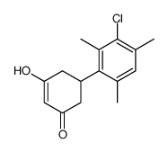 5-(3-chloro-2,4,6-trimethylphenyl)-3-hydroxycyclohex-2-en-1-one结构式