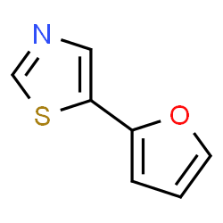 Thiazole,5-(2-furanyl)- Structure
