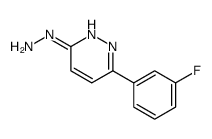 [6-(3-fluorophenyl)pyridazin-3-yl]hydrazine结构式