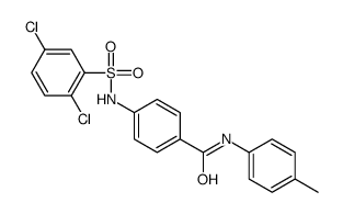 4-[(2,5-dichlorophenyl)sulfonylamino]-N-(4-methylphenyl)benzamide Structure