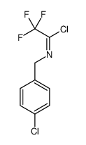 N-[(4-chlorophenyl)methyl]-2,2,2-trifluoroethanimidoyl chloride Structure